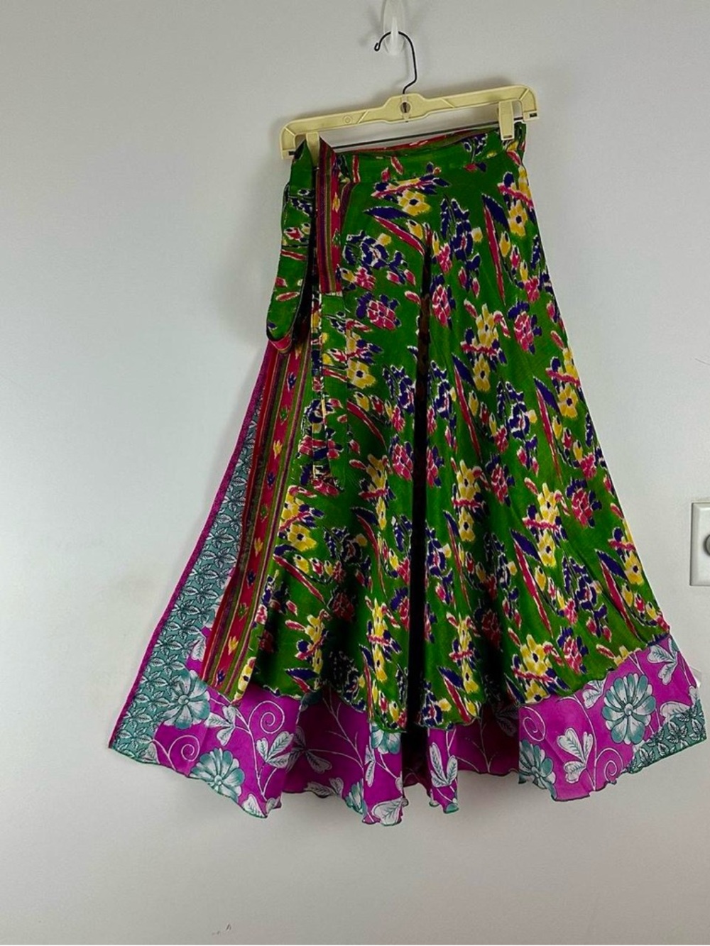 Reversible Wrap Maxi Skirts BINS615
